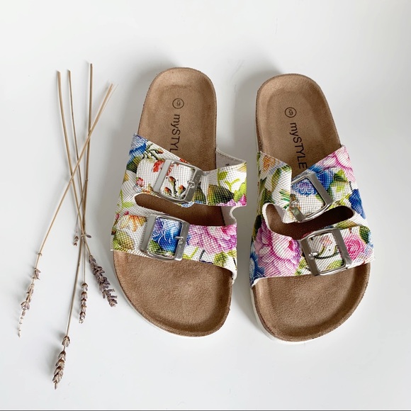 Shoes - My Style Floral Sandals Size 6